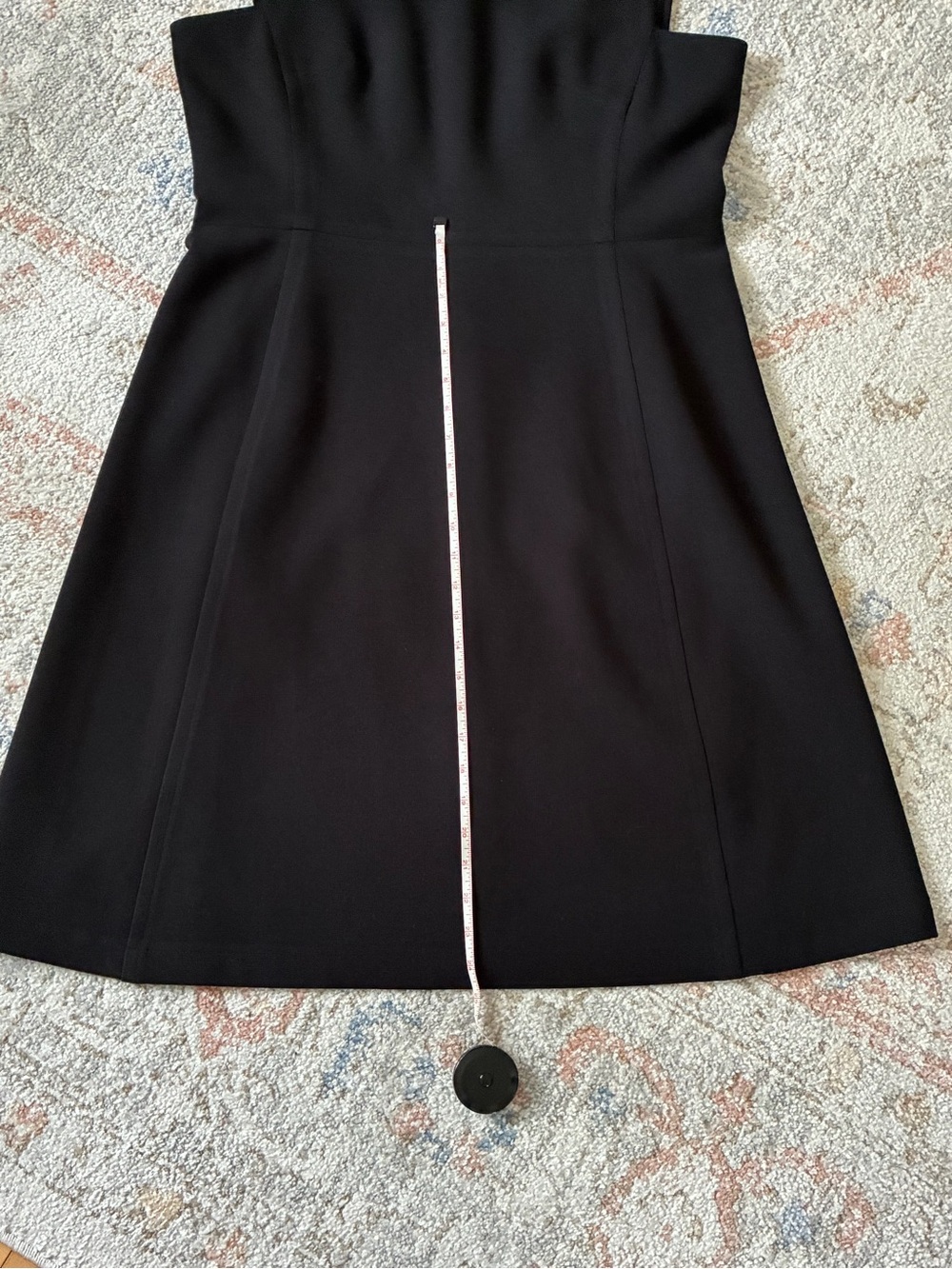 Talbots Black Sleeveless Ponte Fabric Fit-and-Flare Dress - Picture 8 of 10
